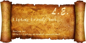 Liptay Erzsébet névjegykártya